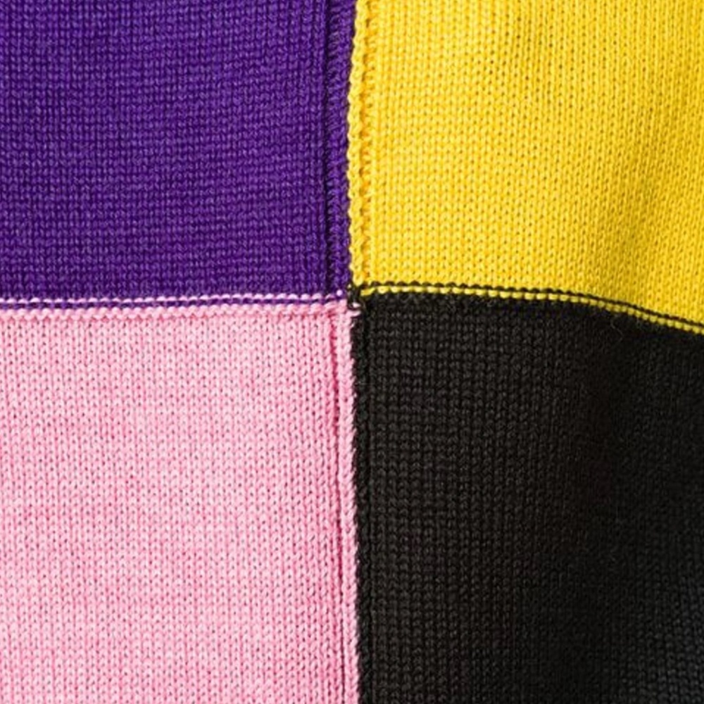 MSGM Color Block Patchwork Wool-Blend Sweater (Multicolored) - Picture 6 of 16